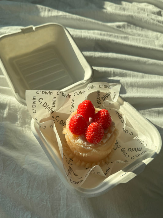 Strawberry Cake Candle
