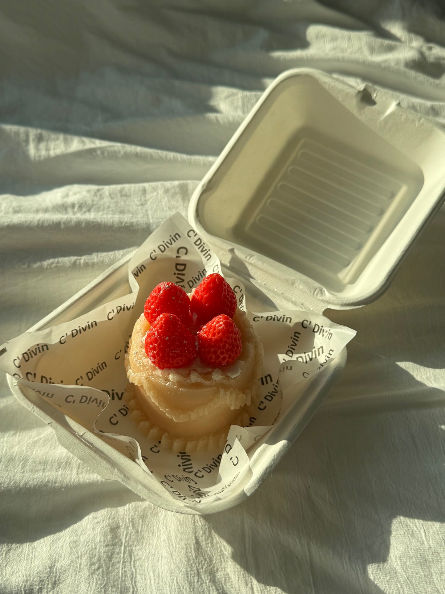 Strawberry Cake Candle