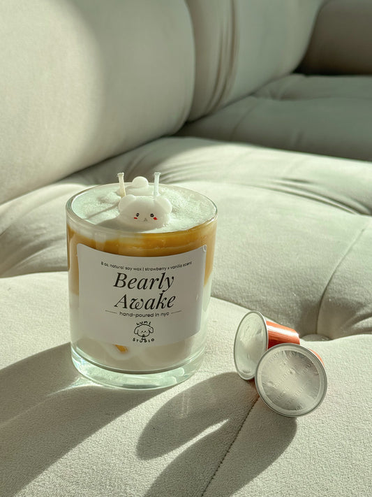 Bearly Awake Candle